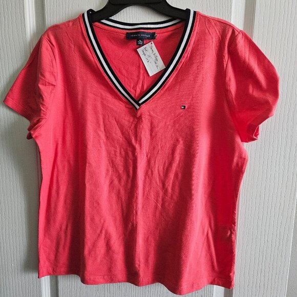 Tommy Hilfiger Women's Short Sleeve Shirt - Picture 1 of 4